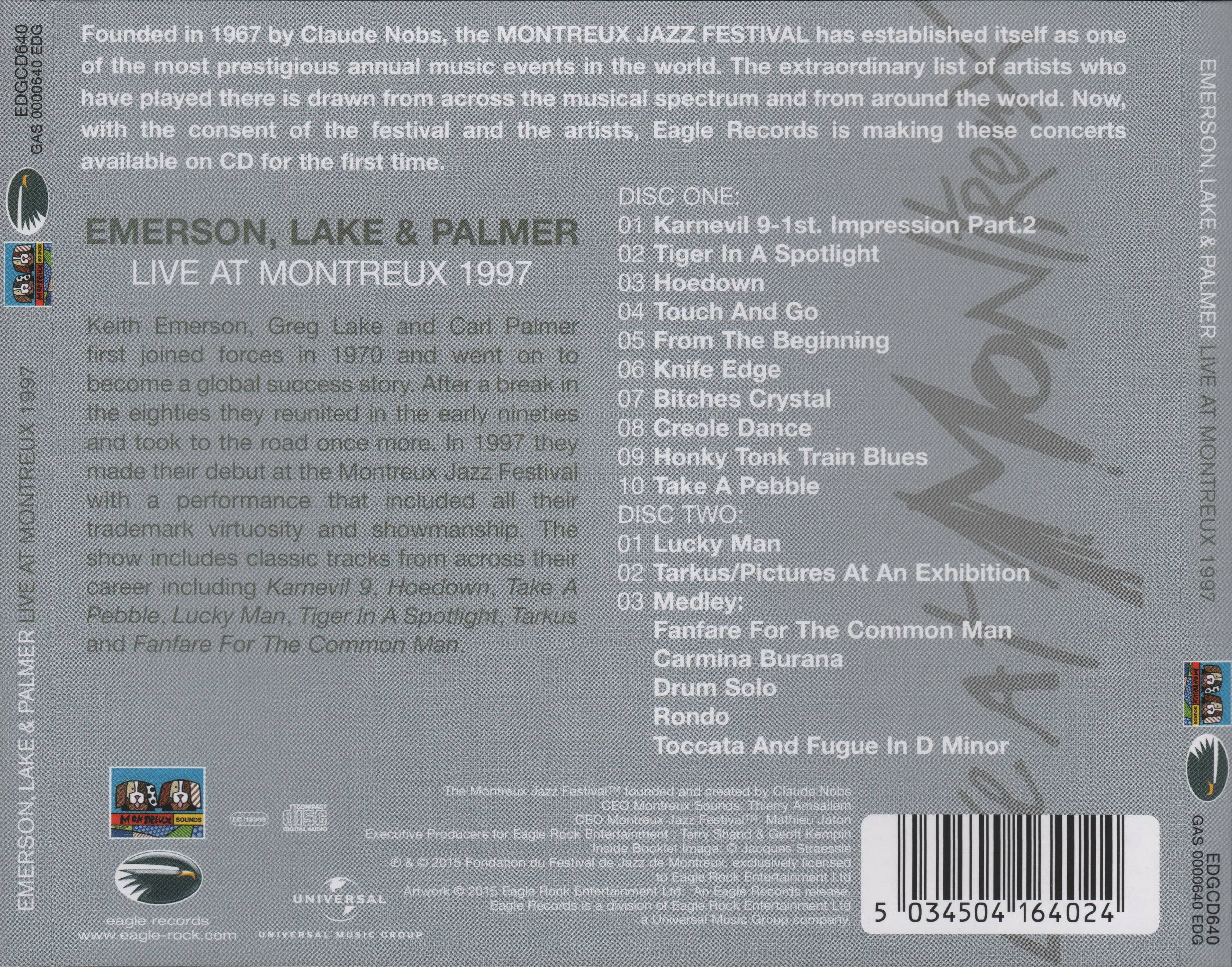 Emerson, Lake and Palmer Live At Montreux 1997 [ak d]